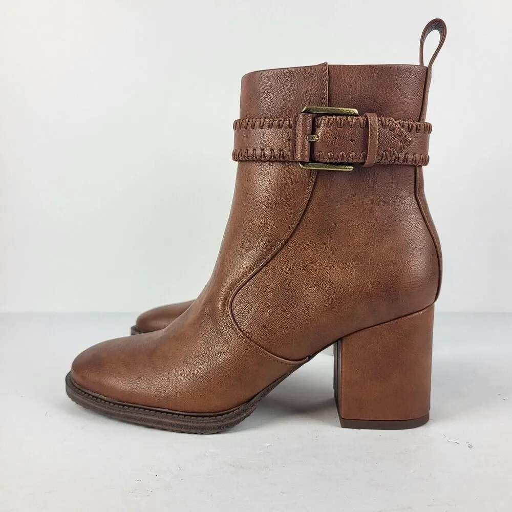ZODIAC REXX Block Ankle Boot Faux leather Size 5.5M